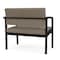 Lesro Lenox Steel Bariatric Chair Metal Frame, Black, MD Farro Upholstery LS1401 - alternate 3